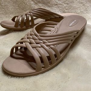 Okabashi orthopedic slipper sandals beige L.